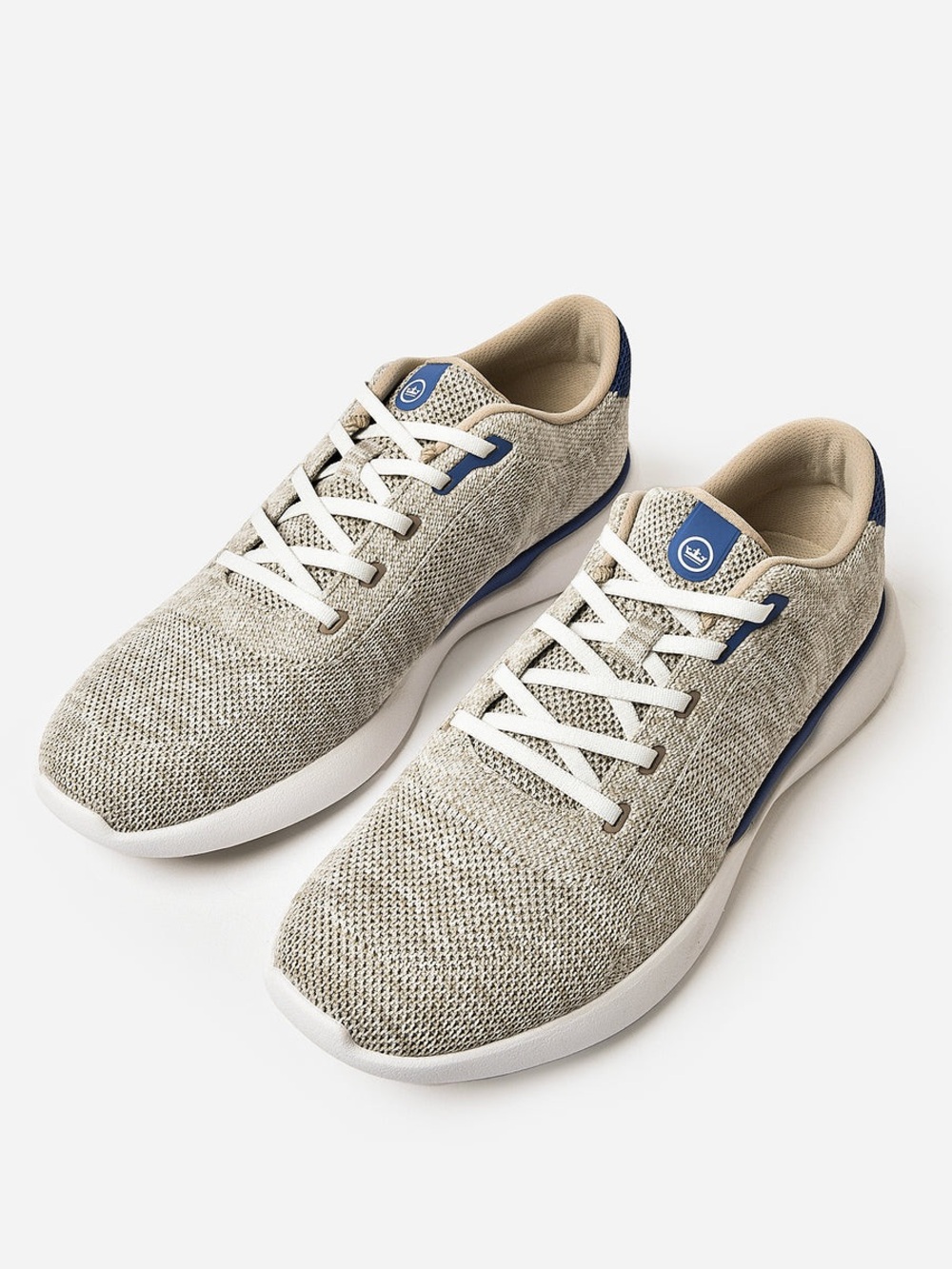 Peter Millar Glide V3 Crown Sport Mens 10.5 Stone Lightweight Knit Upper Sneaker